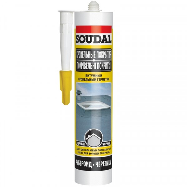 Soudal кровельный битумный герметик