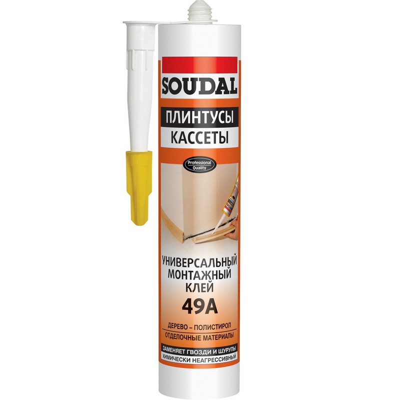 Soudal 49A универсальный быстросохнущий монтажный клей