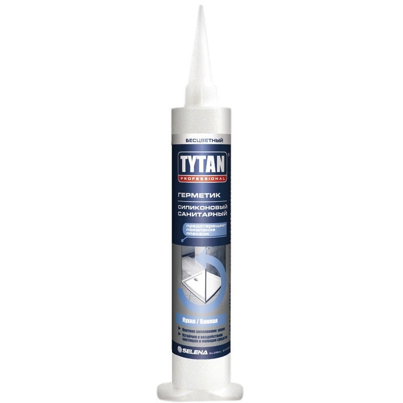 Tytan Professional Герметик Силиконовый Санитарный 80мл