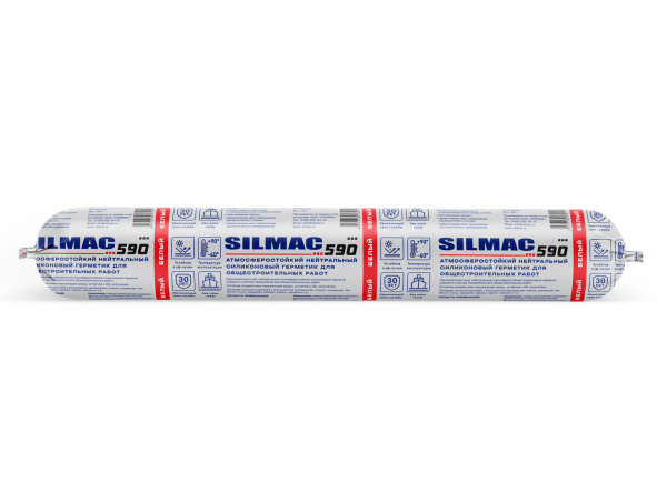 Нейтральный атмосферостойкий силиконовый герметик SILMAC 590