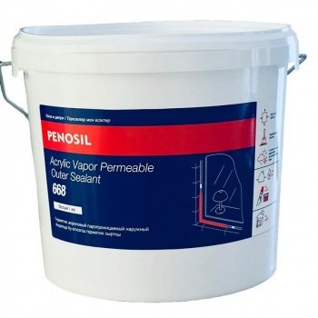 Penosil Acrylic Vapor Permeable Outer Sealant 668 герметик акриловый паропроницаемый наружный 7 кг